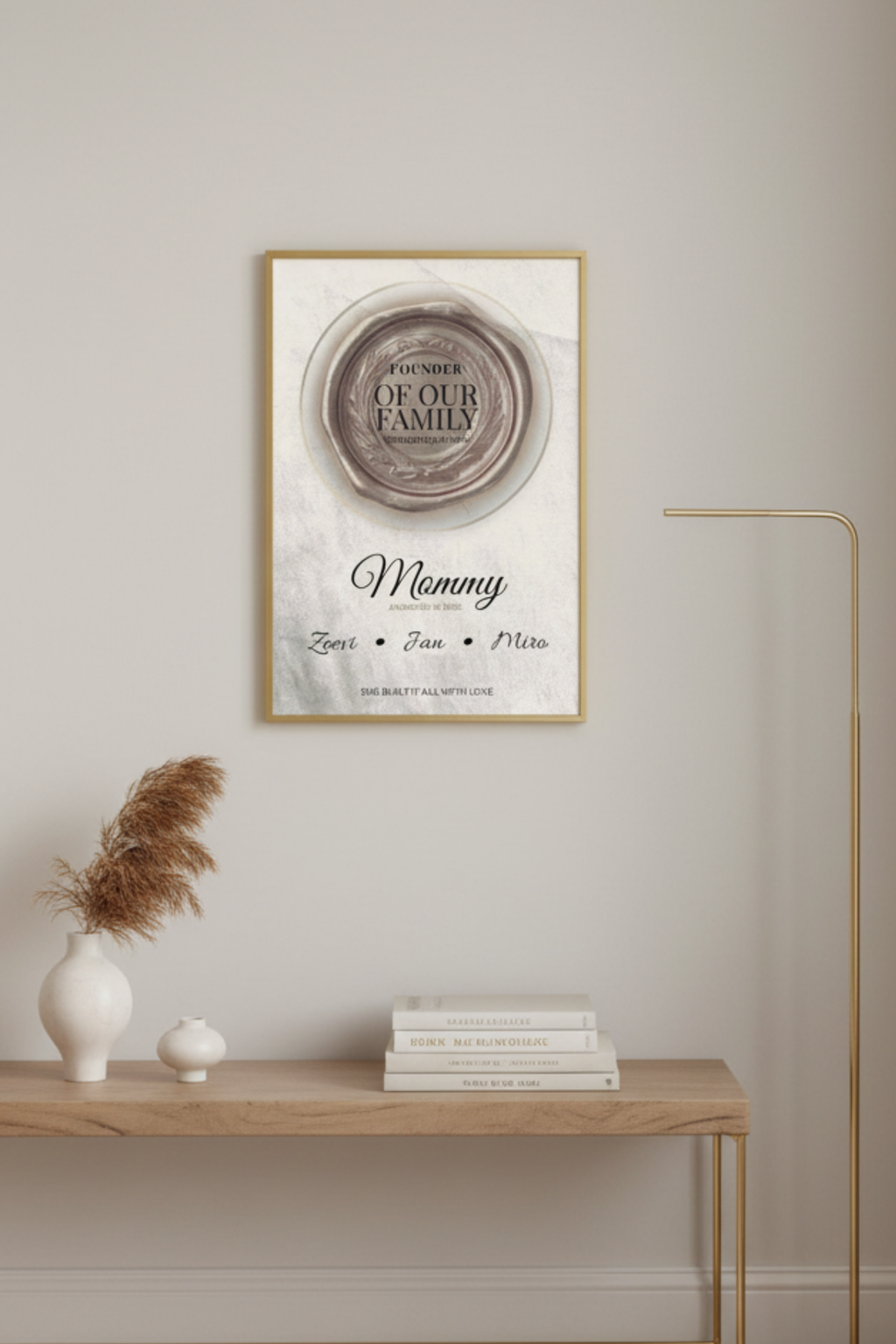 Founder of Our Family — Custom Framed Heirloom Print